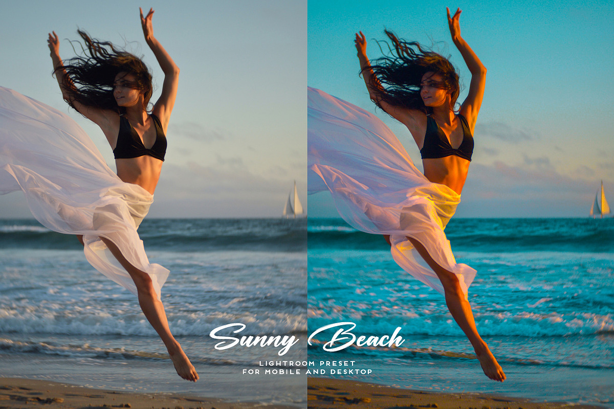 Sunny Beach Lightroom Preset DNG XMP, a Preset Add-On by Mirelyn (Photo 5 of 11)