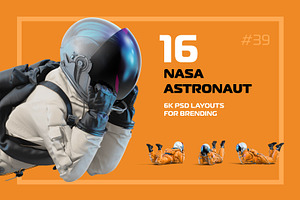 PSD Mockup 3D NASA Astronaut 39