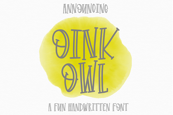 Oink Owl - OTF TTF preview 8