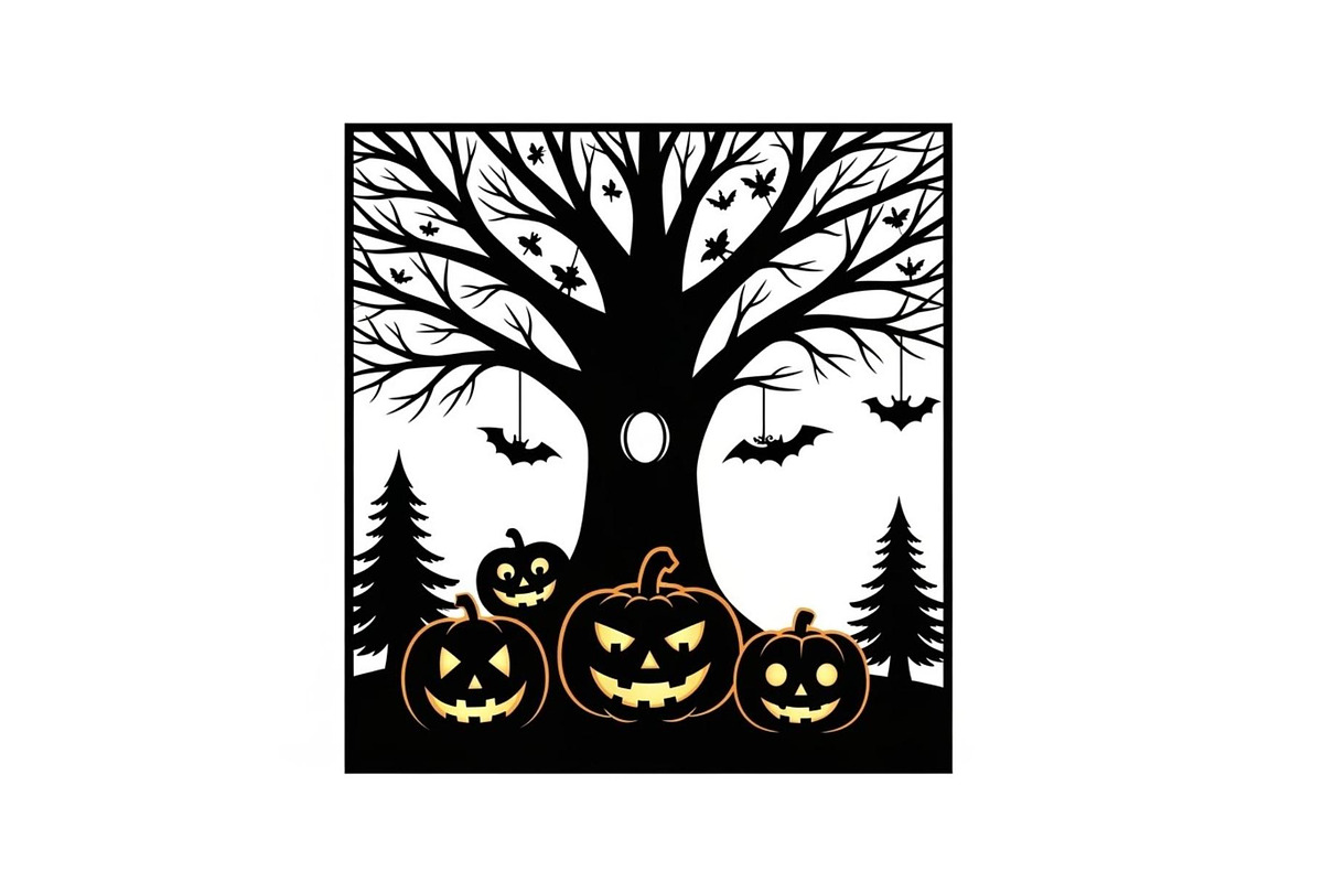 Dark Halloween Forest Design, a Graphic by BIPLOB EXPERT (Photo 11 of 13)