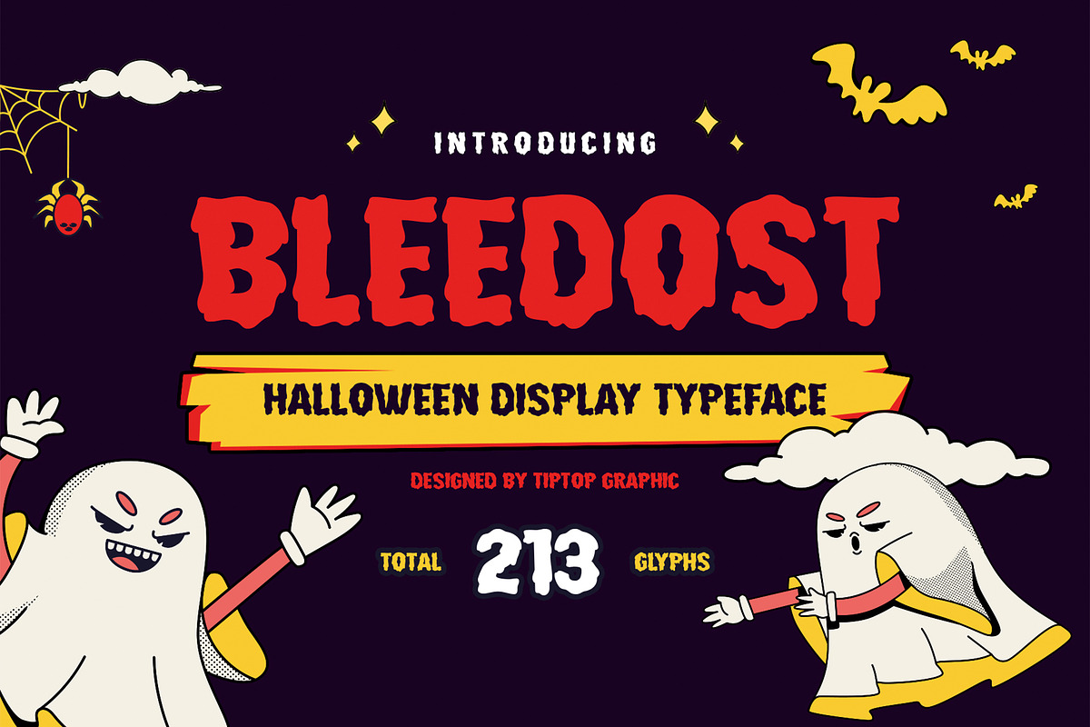 Bleedost – Halloween Display, a Sans Serif Font by Tiptop Graphic (Photo 1 of 10)
