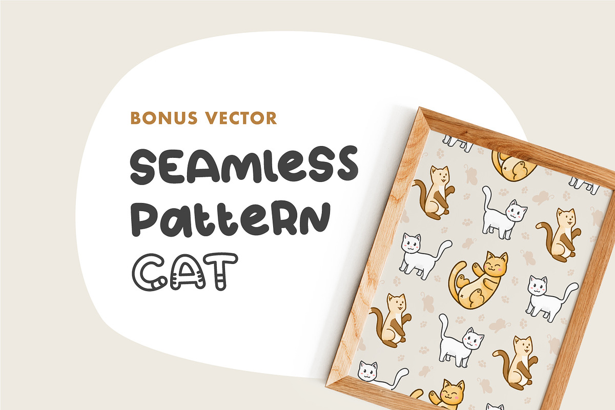 Kitto Katto Cat Theme Font, a Font by Helotype (Photo 6 of 7)