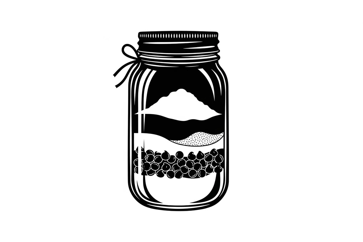 Layered Mason Jar Ingredients Bundle, an Illustration by yasushie (Photo 25 of 31)