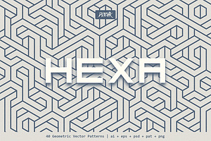 Hexa Geometric Vector Patterns