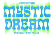 Mystic Dream – Retro Funky Font, a Sans Serif Font by Almarkhatype (Thumbnail 1 of 11)