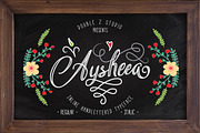 Aysheea Inline Script, a Script Font by DoubleZ Studio (Thumbnail 3 of 6)
