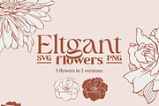 Elegant Floral Patterns Vector, a Pattern Graphic by ilonitta (Thumbnail 8 of 10)
