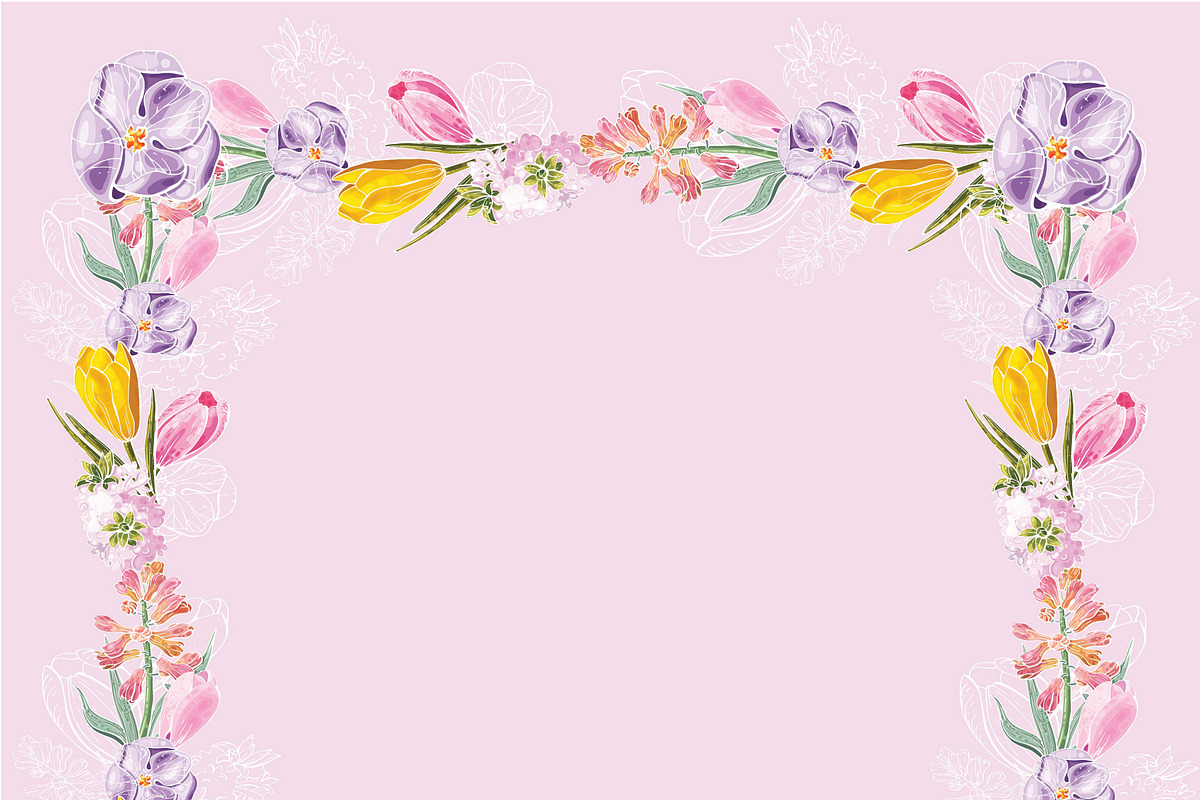 Set of floral elements and wreaths, an Illustration by fiolika (Photo 10 of 13)