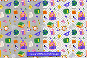 Back to School Clipart and Patterns, a Pattern Graphic by Drafts n Doodles (Thumbnail 7 of 12)