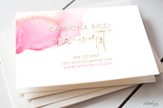 Watercolour Make up  Business Card, a Business Card Template by iloladesign (Thumbnail 2 of 2)