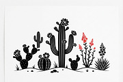 60 Desert Cactus Floral Silhouette, a Seasonal Illustration by Amazin_art (Thumbnail 33 of 38)