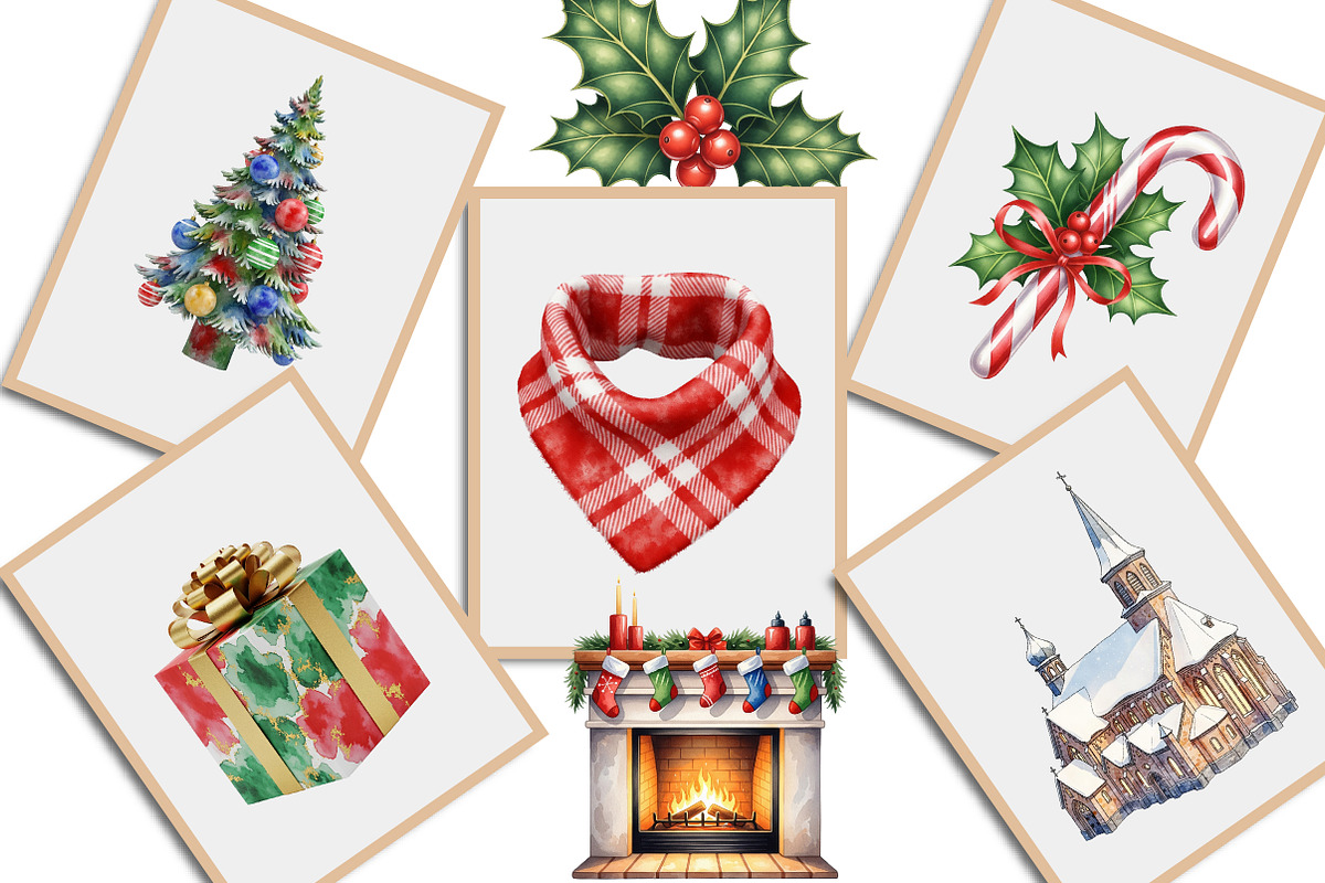 Christmas Timeless Winter Clipart, an Illustration by Creative Art (Photo 3 of 9)