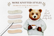 Procreate Watercolor Knitted Brushes, a Brush Add-On by HopeArtIllustration (Thumbnail 3 of 6)