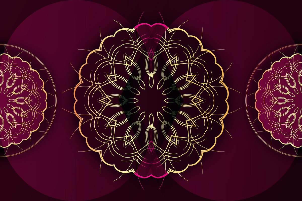 Mandala Oriental Floral art Bundle, a Background Graphic by NJ Himel (Photo 39 of 97)