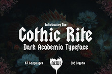 The Gothic Rite - Dark Academia Font