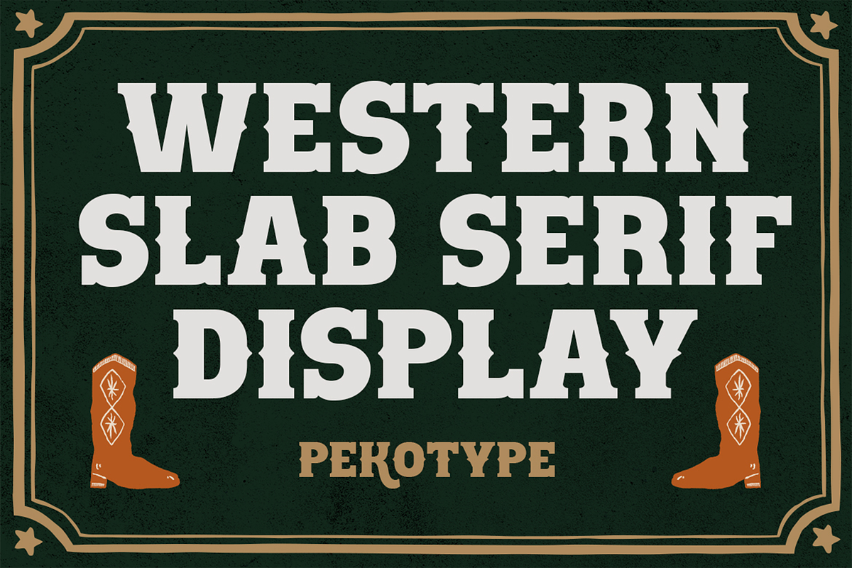 Western Hornet - Display Font, a Font by Pekotype (Photo 7 of 14)