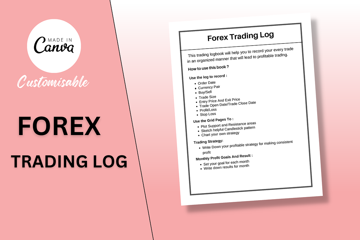 Forex Trading Log Printable, a Templates & Theme by Creative Corner (Photo 1 of 5)