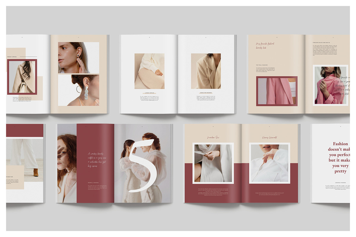SPRING Editorial Lookbook, a Magazine Template by Arif Tri Ananta