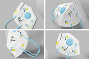 KN95 Mask Mockups, a Mask Mockup by megostudi0 (Thumbnail 1 of 6)