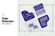 Sticker Mockup, a Merchandise Mockup by SLAB! Design (Thumbnail 2 of 7)