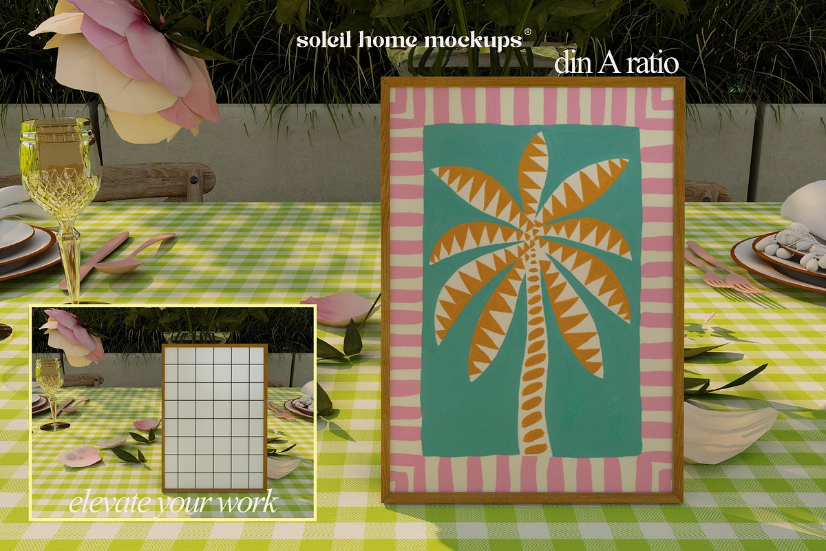 FLORA | Floral Frame Mockup Set, a Household Mockup by SoleilHomeMockups (Photo 3 of 12)