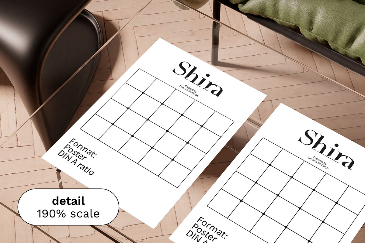 Art Mockup Set SHIRA, a Household Mockup by Bonumo (Photo 4 of 13)