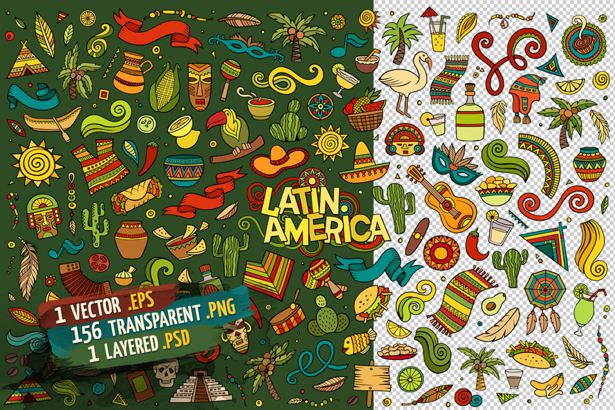 Latin American Objects Set, an Object Graphic by BALABOLKA (Photo 2 of 4)