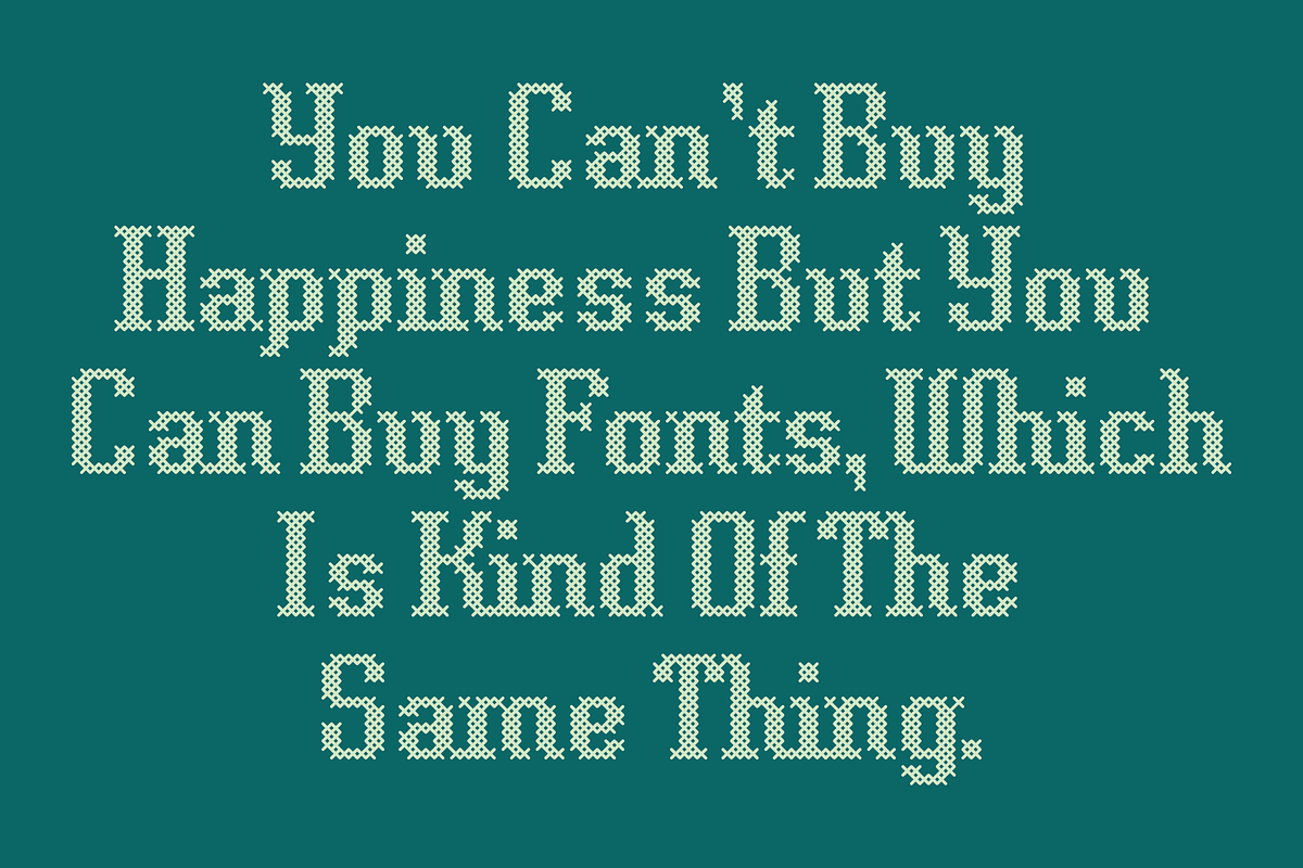 Cross Stitch Classic Font, a Font by GG Design (Photo 9 of 10)