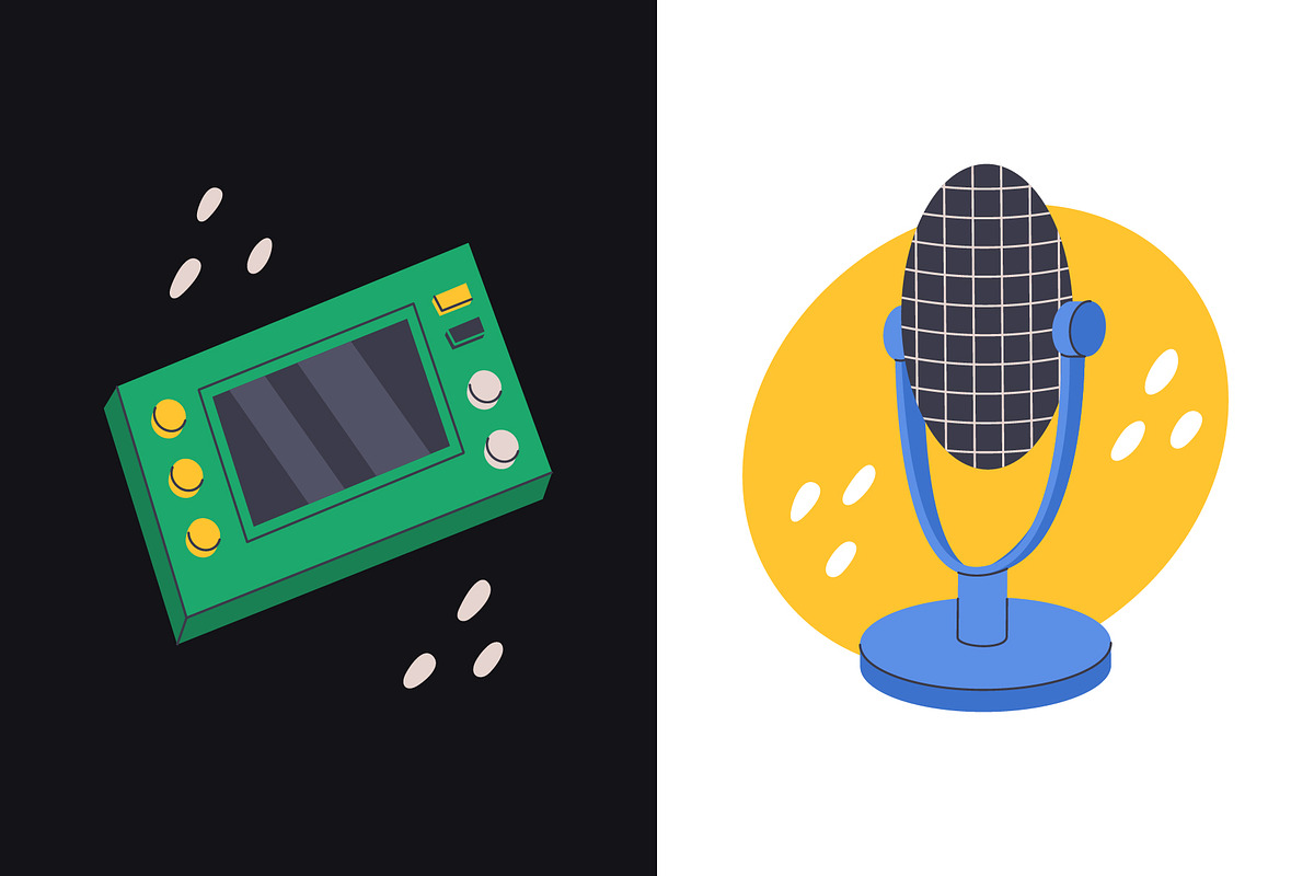 Doodle style computer gadgets, an Object Illustration by Thkatefox (Photo 3 of 7)