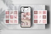 Rose Pink 163 iOS 14 App Icons, an Icon by velychko.ua (Thumbnail 2 of 2)