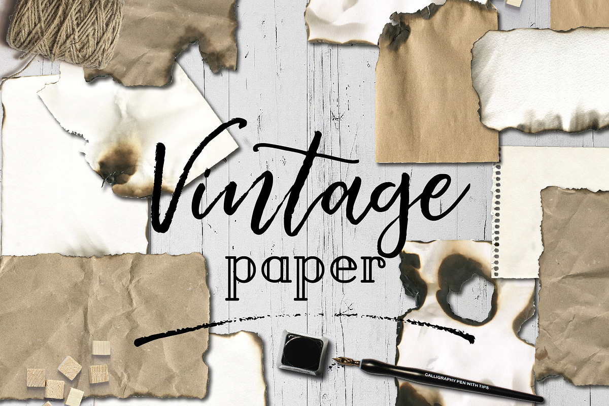Old paper burn texture backgrounds, a Texture Graphic by digital_essence (Photo 1 of 5)
