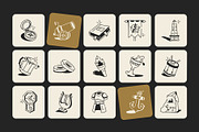 History Drawing Art Set, an Outline Icon by Vectors Market (Thumbnail 5 of 7)