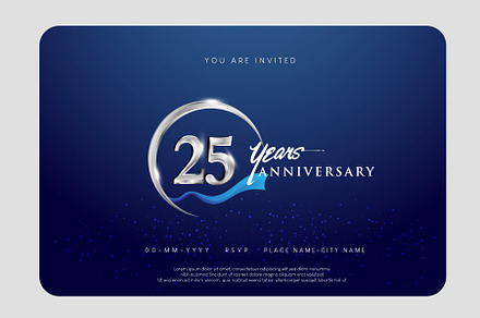 Anniversary logo and greeting card, a Design Template by OtpirusGraphic