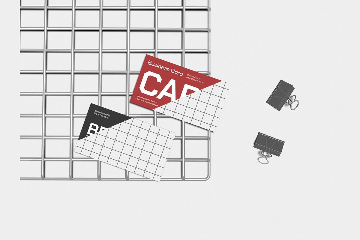 Card in Brand Guideline Mockup, an Advertising Mockup by Unerispace (Photo 2 of 2)