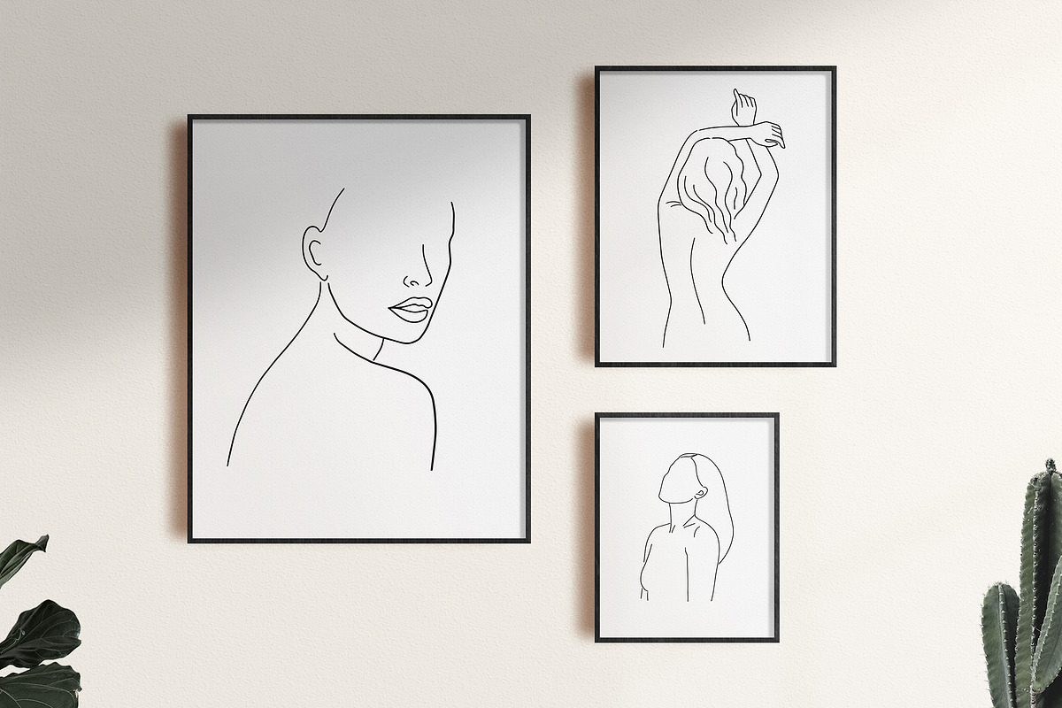 Woman Line Art Collection, a Person Illustration by mejorana (Photo 7 of 10)
