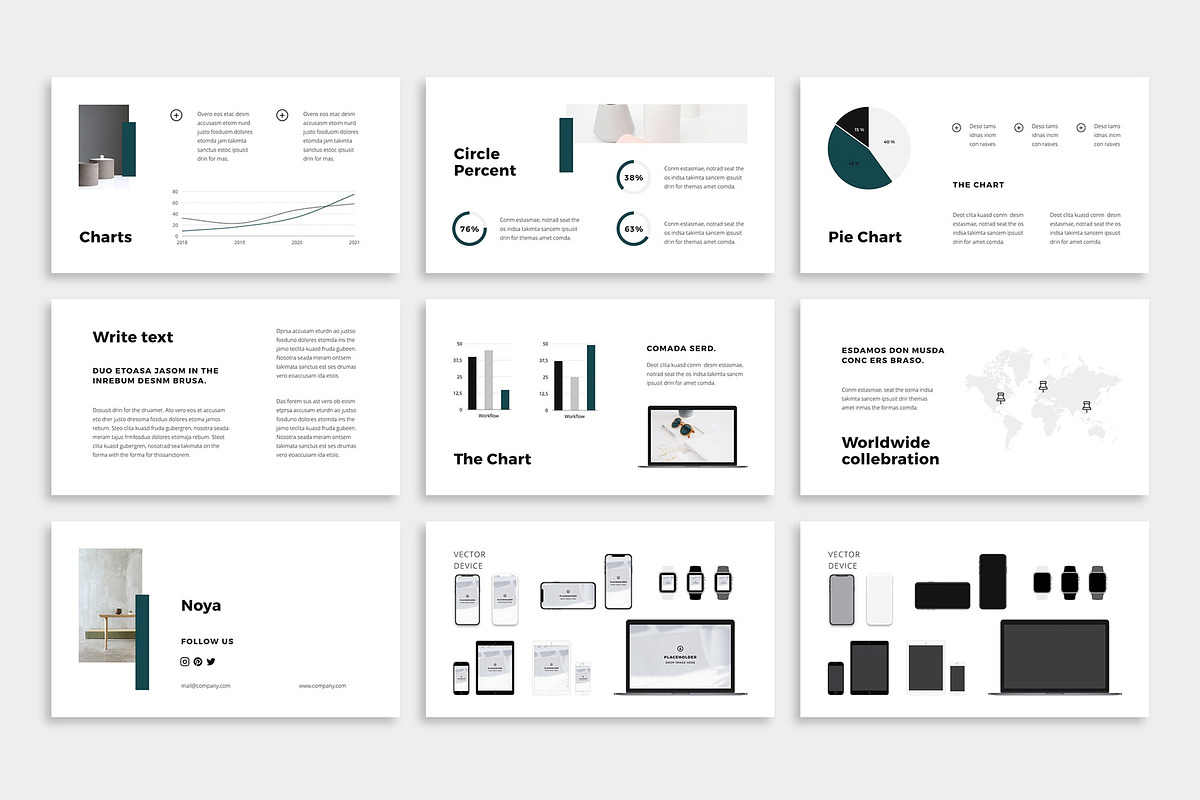 NOYA - Powerpoint Template, a Presentation Template by PixaSquare