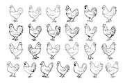 50 Chicken Procreate Stamps Brushes, a Brush Add-On by Procreate Sale (Thumbnail 4 of 6)