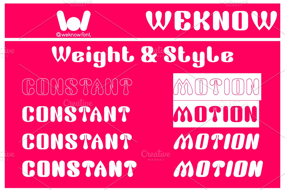 Constant motion font, a Font by weknow (Photo 6 of 8)