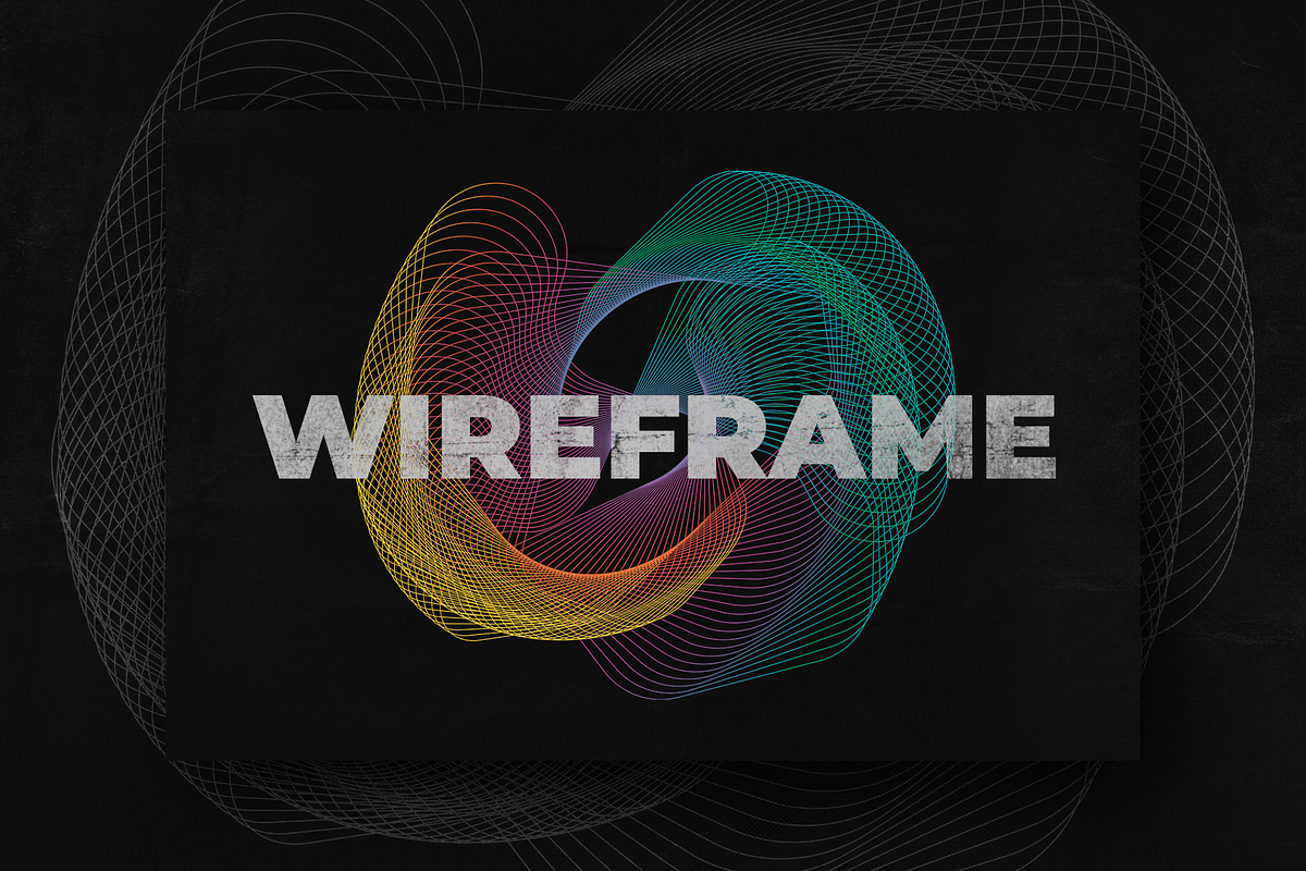 50 Wireframe Vector & PNG Shapes, an Object Graphic by Graphicdome (Photo 14 of 14)