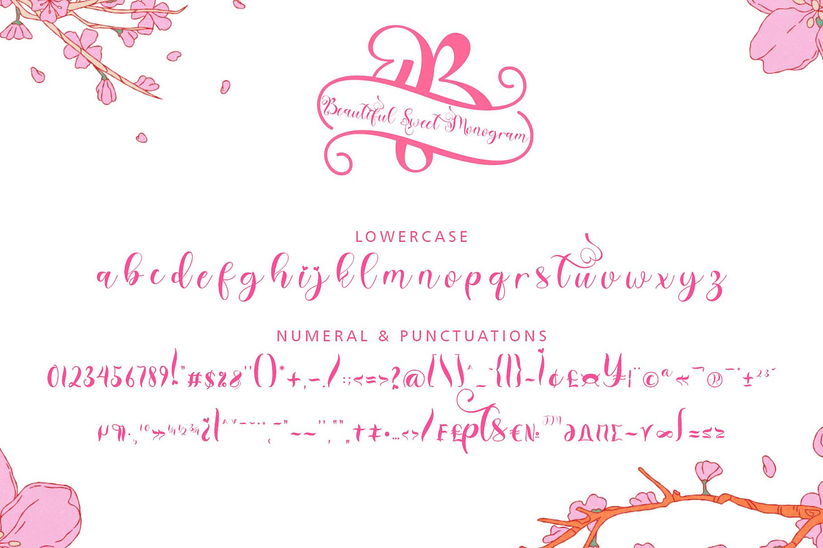 Beautiful Sweet Monogram, a Handwritten Font by Yoga Letter (Photo 6 of 7)
