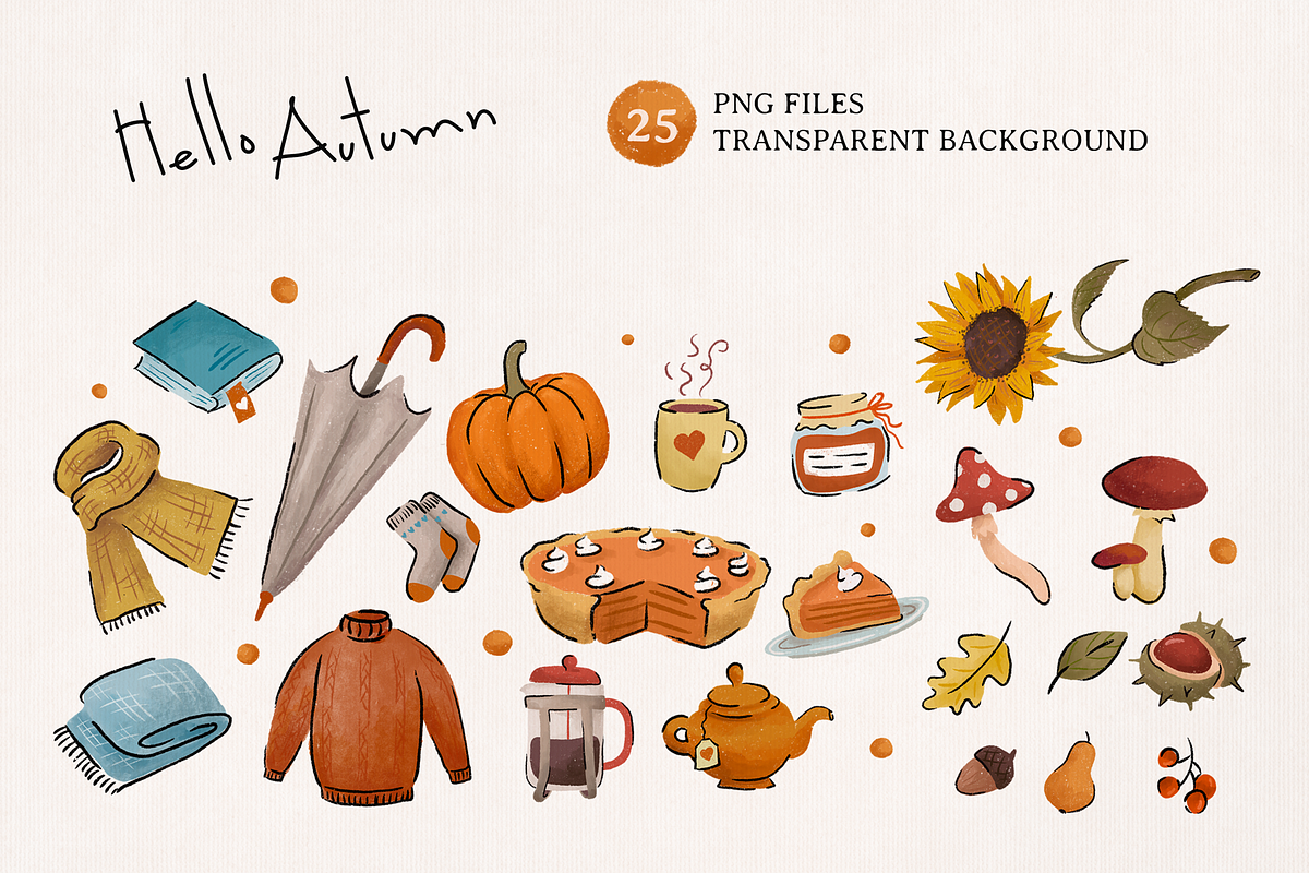 Hello Autumn Collection, a Graphic by Cyrografik Shop (Photo 5 of 5)