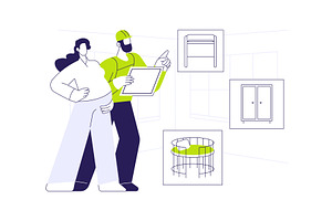 Baby room design abstract concept, an Object Illustration by Visual Generation