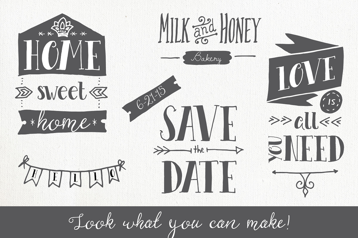 80 Typography Elements preview 5