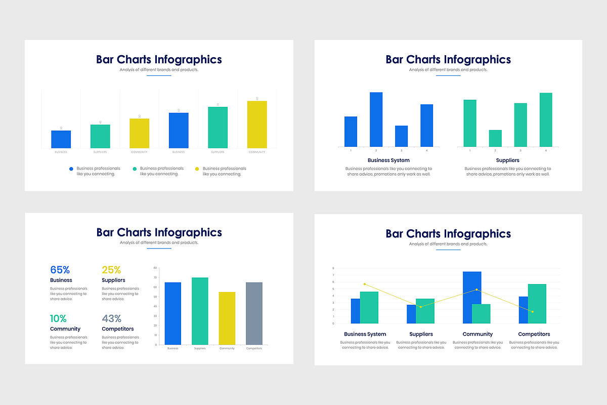 Bar Charts Infographics, a Presentation Template by slidequest (Photo 2 of 6)