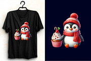 Watercolor Christmas Cupcake Clipart, an Illustration by SVGArt (Thumbnail 4 of 8)