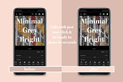 Minimal Grey Lightroom Mobile Preset, an Action Add-On by in between details (Thumbnail 3 of 16)