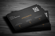 Dark Creative Business Card, a Business Card Template by bouncy (Thumbnail 3 of 4)
