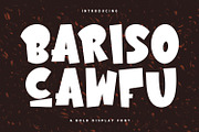 Bariso Cawfu Bold Display Font, a Sans Serif Font by Maulana Creative (Thumbnail 1 of 7)