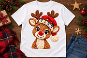 Faux Yarn Merry Christmas PNG, a Seasonal Illustration by Watercolor design (Thumbnail 2 of 3)
