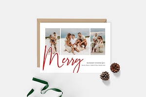 Christmas Card Template CD172